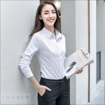 Maxi 5XL Formalno Ženske z Dolgimi rokavi bluzo gospe Priložnostne Navadnega OL Bluzo delo Majica, srajca Vrh blusas femininas elegante
