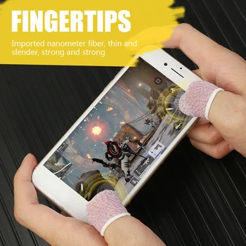 1 Par Dihanje Krmilnik Za Igre Finger Zajema Znoj Dokaz Gaming Prst Rokavice Brez Praske Rokav Občutljive Mobilne Dotik
