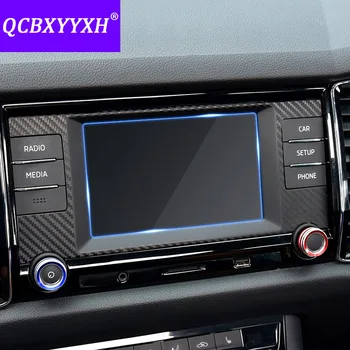 QCBXYYXH Za Skoda Kodiaq Karoq 2018 Avto Styling GPS Navigacijski Zaslon Steklo Zaščitno folijo nadzorna plošča Zaslon Zaščitna folija