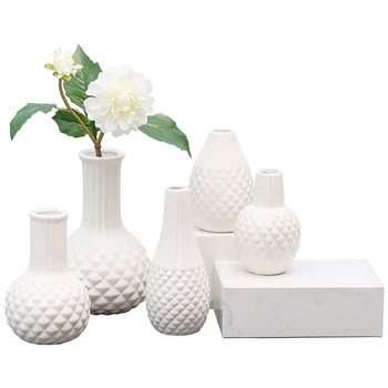 Preprost Nordijska sveže keramične vaze doma dekoracijo kreativno dnevno sobo, posušen cvet Hydroponic posodo doma vrt odlikovanja