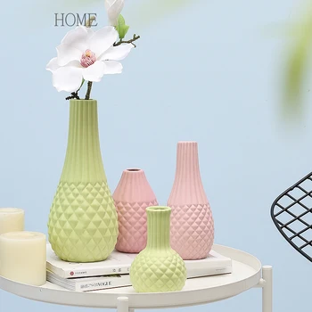 Preprost Nordijska sveže keramične vaze doma dekoracijo kreativno dnevno sobo, posušen cvet Hydroponic posodo doma vrt odlikovanja