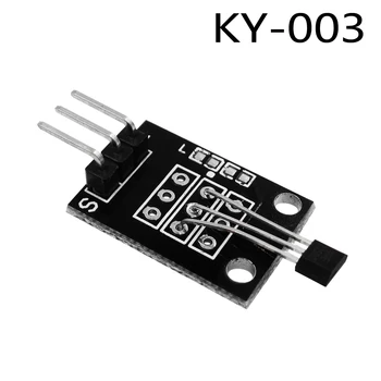 HAILANGNIAO 10pcs/veliko 3pin KY-003 Dvorani Magnetni Senzor Modul Diy Starter Kit KY003
