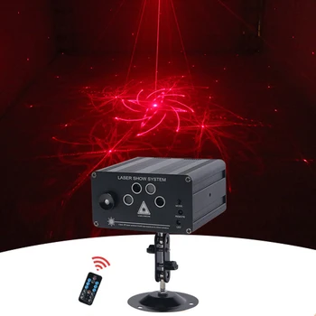 Musci Nadzor RGB Luč Disco DJ LED Laser Fazi Projektor RGB Svetilka Z Daljinskim upravljalnikom Poroko, Rojstni DJ Stopnji Svetlobe