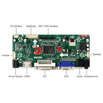 HDMI+DVI+VGA+Avdio LCD Gonilnik Krmilnika Odbor Lvds Inverter Pretvornik Monitor Kit-Turn LTN140AT12 1366 X 768 brezplačna dostava