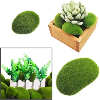 30PCS 3 Velikost Umetno Moss Kamenje, Dekorativne, Zeleni Mah Kroglice,za Cvetlični Ureditev Vrtov in Obdelujete