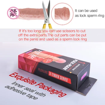 YEAIN moški Penis širitve rokav Razširitev kondom Nekaj sex igre Trajne izdelke Dildo Ženska masturbacija Penis Sex Shop