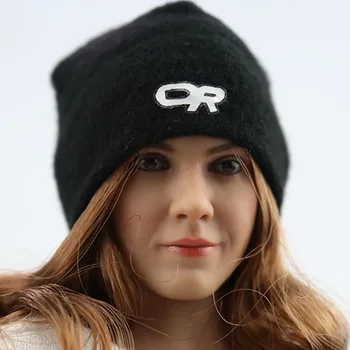 1/6 Obseg ženski Črni Plišastih skp model Unisex klobuki Hladno Dekle klobuk Planinarjenje klobuki Volnene kape za 12