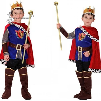 Cosplay Halloween Otroci Prince Odraslih Kralj Kostum, Kostum Bar Rojstni Dan Obleko Gor Anime Določa Jumpsuits Otroci Oblačila Obleke