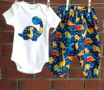 NAS Novorojenček Dojenček Fant Dekle Dinozaver Obleke Obleke Romper+Hlače+Glavo+Klobuk Set