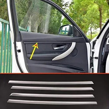 Avto Styling Vrata Plošča Dekoracijo Nalepke Trim Doorknob Pokrovi za BMW 3/4 Serises F30 F32 F34 2017-19 Notranja Oprema