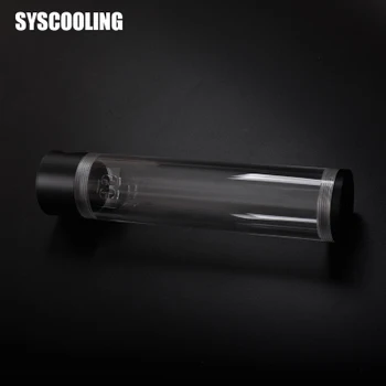 Syscooling velik rezervoar za vodo 190*60mm cyllindrical pregleden ART19 white & black