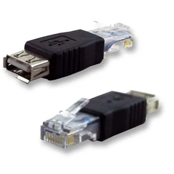 10 KOS ethernet RJ45 moški na USB ženska priključka, pretvornik ac +Prosti Kravato Kabel
