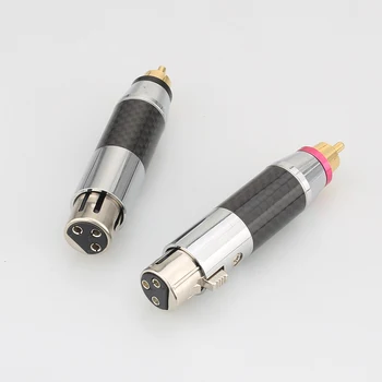 Visoka Kakovost 2XAudiocrast XLR 3 Pin Ženski RCA moški za Avdio Jack Adapter Priključek RCA Phono Moški Vtič za Zvok napovedovanja povezuje