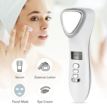 Lepota Obraza Massager za Obraz Massager Ultrazvočno Nego Kože Orodja Cryotherapy Obraz Grelni Napravi Obraza Spa Lepoto Stroj
