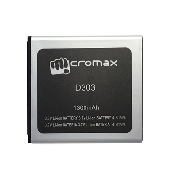 1300mAh Telefon Baterija za Micromax D303 Mobilnega telefona Baterije