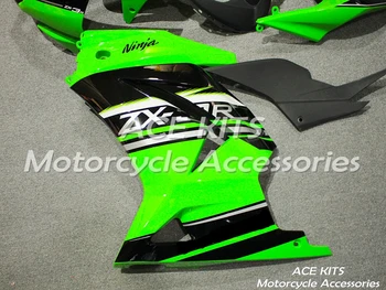 Novo ABS motocikel Oklep Za Kawasaki Ninja250 2008-2012 Vbrizgavanje Bodywor senzacionalno zeleno-črna ACE Št 881