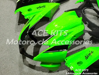 Novo ABS motocikel Oklep Za Kawasaki Ninja250 2008-2012 Vbrizgavanje Bodywor senzacionalno zeleno-črna ACE Št 881