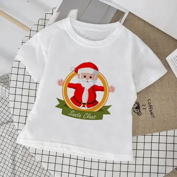 Novo Vesel Božič Otroci, Oblačila, Darila Santa Tiskanje Baby Boy Oblačila Vrhnja Malčka Dekle Srajce Novost Dekleta Tshirt O-vratu