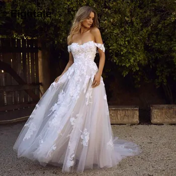Eightale Off Ramo Poročne Obleke Turčija 2019 Appliques Čipke Poročne obleke Linije Poročni Obleki vestidos de noiva po Meri