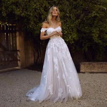 Eightale Off Ramo Poročne Obleke Turčija 2019 Appliques Čipke Poročne obleke Linije Poročni Obleki vestidos de noiva po Meri
