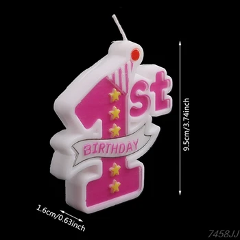 Stranka Dobava 1. Bočno Design, Rojstni dan Sveče Torto Pokrivalo Dekoracijo Baby DropShip