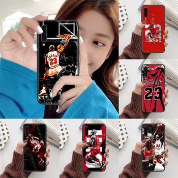 Michael Košarka Jordan 23 Telefon Primeru Za Samsung Galaxy 3 5 7 8 10 20 20E 21S 30 30-IH 40 50 51 70 71 black Nepremočljiva Lepo