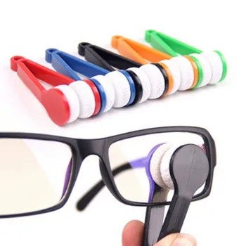 4Pcs/veliko Novih Mini Sonce Stekla Ščetke Mikrovlaken Eyeglass Ščetka za Čiščenje Očal Orodje Očistite Čopič Metlice Obrišite Kit Naključno Barvo