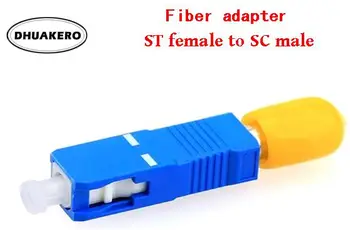 Brezplačna dostava AB47A ST ženski SC moški 3pcs SM mode Fiber optic spojnik priključek prirobnica adapterja