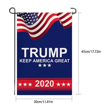 Ameriški Predsednik Donald Adut Zastava Dvojno Stranicami Tkanine, ki NAS Volitve Zastavo na Prostem Dekoracijo Za Dvorišču, Vrt Dropshipping 2020