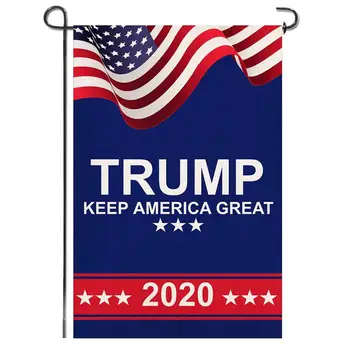 Ameriški Predsednik Donald Adut Zastava Dvojno Stranicami Tkanine, ki NAS Volitve Zastavo na Prostem Dekoracijo Za Dvorišču, Vrt Dropshipping 2020