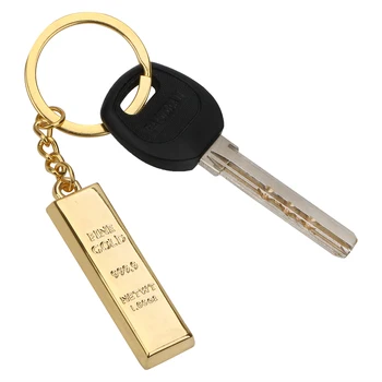 Ustvarjalne Gold Bar Keychain Avto Keyring Ključnih Verige Plemenitih Kovin, Obeske Auto Obesek Auto Dodatki Kovinski Ključ Imetnika