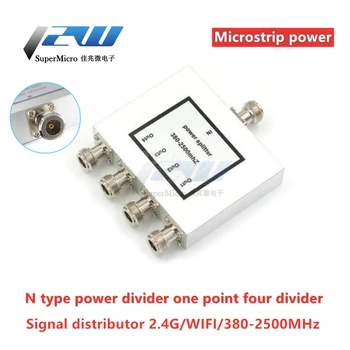 N tip napajalni delilnik eno točko štiri combiner microstrip moč signala distributer za 2,4 G/WIFI/380-2500MHZ