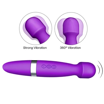 Zmogljiv AV Vibrator USB Recgargeable 10 Hitrosti Čarobno Palico AV Palico Massager Dildo, Vibrator G Spot Klitoris Stimulator Seks Igrače