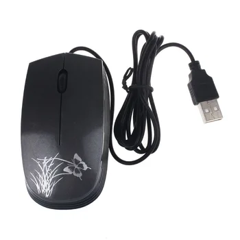 Modni USB 2.0 Žično Miško Mini Optična LED Miška Za PC in prenosnikih 20A Padec Ladijskega prometa