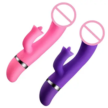 Novo Vodoodporni Rabbit Vibrator za G Spot Vibrator, Vibrator z Močnim 10 Hitrost Vibracij za Ženske