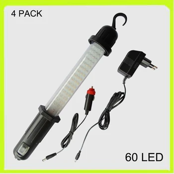 4 PACK akumulatorska 60 LED sili svetlobe LED delovna lučka led ročno svetilko, baterije avto na cesti, garaža, se uporablja