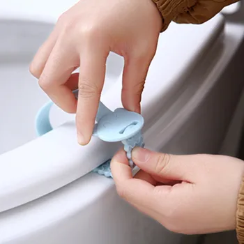 Silikonski wc pokrov podizač anti-umazan pokrov podizač toaletni pribor pokrov wc tesnilo kopalnica ročaj flip ročaj