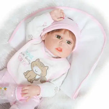 23 palca Prerojeni Lutke Otroka Dekle za Celotno Telo, Silikonski Prerojeni Lutke Realne Novorojenčka Bebe lutka za dekleta fantje igrače bebe darilo bonecas