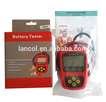 Akumulator Tester MIKRO-100/Digitalni tester za baterije/12V baterijo vstavite tester