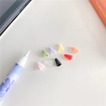 Srčkano Sladkarije Barve Silikonski Nasvet Protector Za Apple Svinčnik 2/1 Za Tablični računalnik iPad Touch Pen Silikonski Nib Primeru Srčkan Svinčnik Nasvet Pokrov