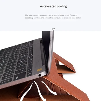 Laptop Rokav Primeru Zajema 15.4-Palčni Prenosnik Stojalo za Tablične Varstvo PU Primeru za Air Pro Xiaomi
