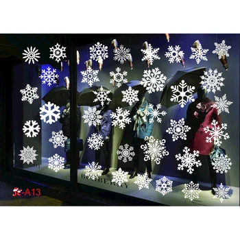 Božič Okno Stenske Nalepke Snežinka/Los/Snežak/Santa Claus Doma Dekor Božič Stenske Nalepke, Dnevna Soba Dekor