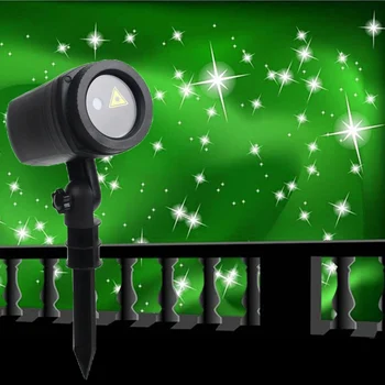 Thrisdar Zvezdnato Star Božič Laserski Projektor Lučka Zelena Prostem Vrt Travnik Krajine Star Utripa Laser Žarometi, Svetilke
