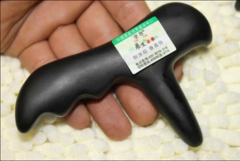 AAA Kitajska Black Bian T Kamen Cone Iglo GuaSha Masaža Telesa Strganje Terapija Zdravje Zdravilo Akupunktura Palico Lepoto Bar Točke pero