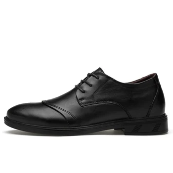 Naravno Usnje, Usnjeni Čevlji Moški Klasično Poslovno Obleko, Čevlje Formalno Poročni Čevlji Retro Oxford Čevlji Za Moške