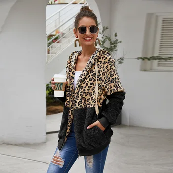 Ženska Oblačila Leopard Šivanje Kratka Ženska Jeseni in Pozimi Dame Suknjič