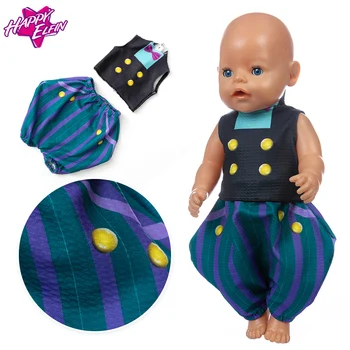Nova Moda Žaba Surit Nositi Za 43 cm Baby Doll 17 Palčni Rojeni Dojenčki Lutke Obleko In Pribor