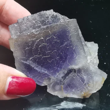 95.7 gNatural redke sanje violet lestev fluorite mineralnih vzorec zdravljenja kristalno doma dekoracijo QUARTZ GEM