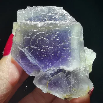95.7 gNatural redke sanje violet lestev fluorite mineralnih vzorec zdravljenja kristalno doma dekoracijo QUARTZ GEM