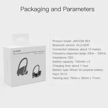 JAKCOM SE3 Šport Brezžične Slušalke Nov izdelek, kot freebuds 3i pribor uradni trgovina coque 2
